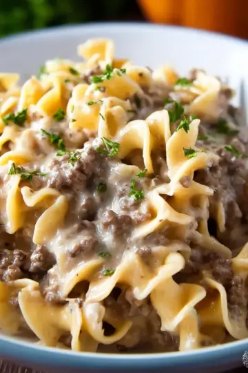 Ground Beef Stroganoff
