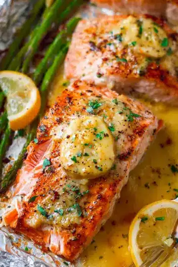 Sheet Pan Lemon Garlic Butter Salmon