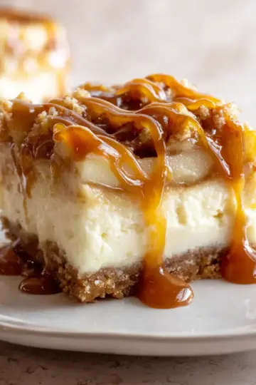 Caramel Apple Cheesecake Bars