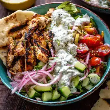 Greek Chicken Tzatziki Bowls