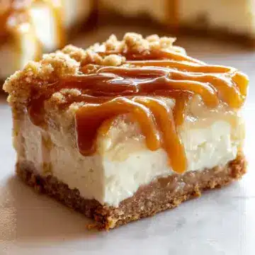 Caramel Apple Cheesecake Bars