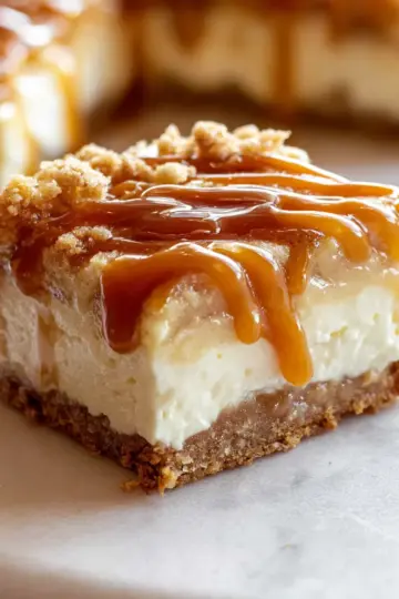 Caramel Apple Cheesecake Bars