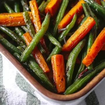Roasted Green Beans and Carrots