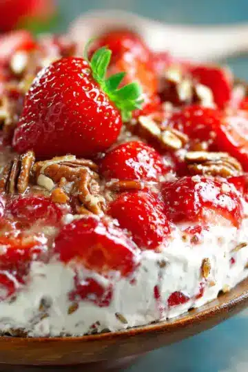 Strawberry Pecan Pretzel Salad
