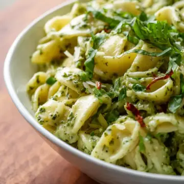 The BEST Creamy Pesto Pasta Recipe