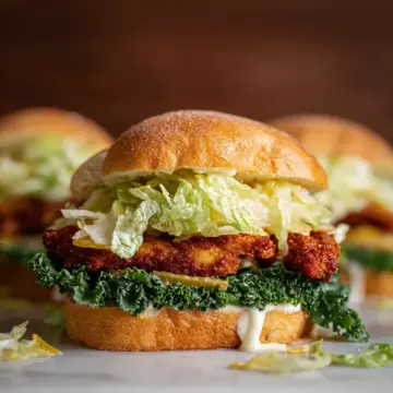 Crispy Chicken Caesar Sandwiches.