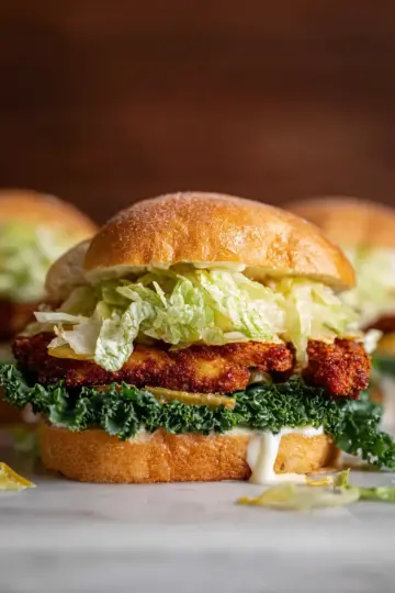 Crispy Chicken Caesar Sandwiches.