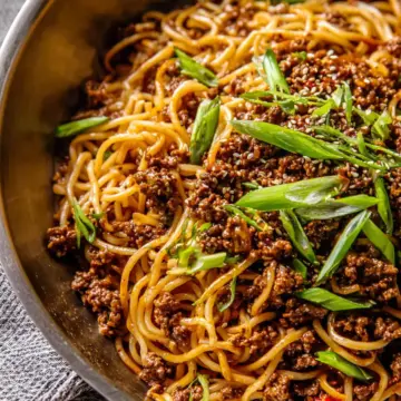 Mongolian Ground Beef Noodles