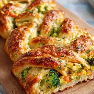 Chicken & Broccoli Braid