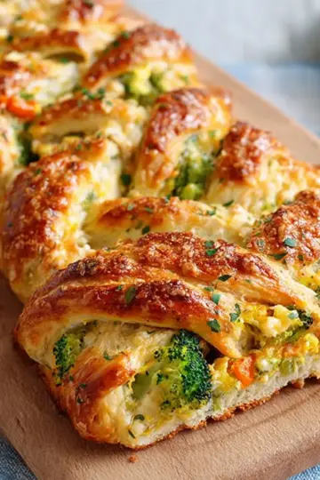 Chicken & Broccoli Braid