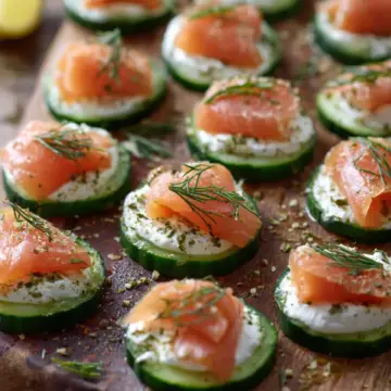 Cucumber Smoked Salmon Bites