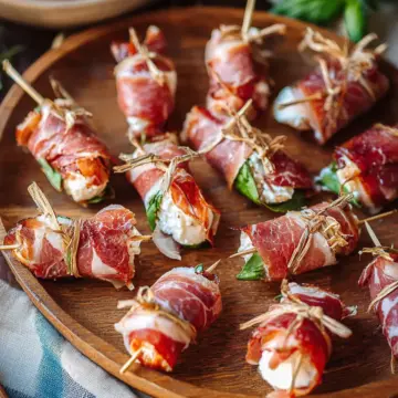 Prosciutto Wrapped Mozzarella Bites