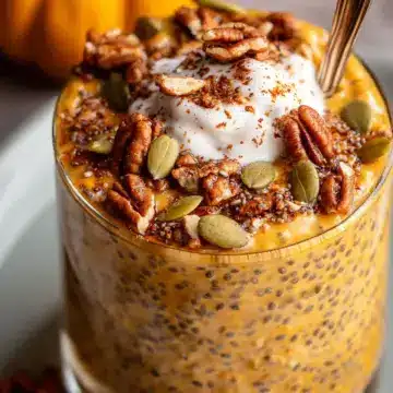 Pumpkin Pie Overnight Oats with Chia