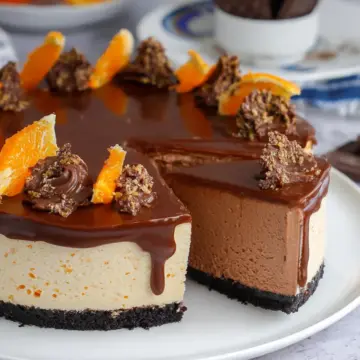 No-Bake Terry’s Chocolate Orange Cheesecake