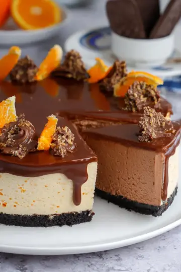 No-Bake Terry’s Chocolate Orange Cheesecake