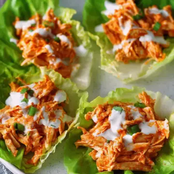 Buffalo Chicken Lettuce Wraps
