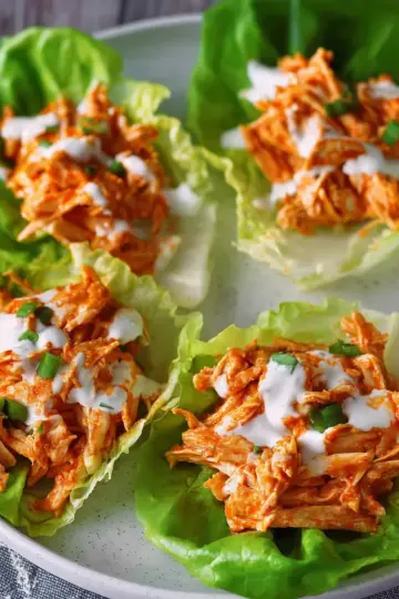 Buffalo Chicken Lettuce Wraps
