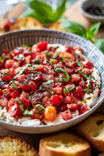 Easy Boursin Bruschetta Dip