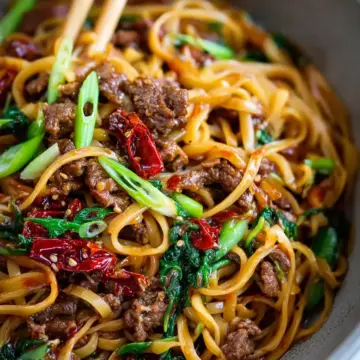 Caramelised Sticky Beef Noodles