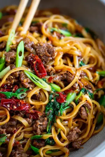 Caramelised Sticky Beef Noodles