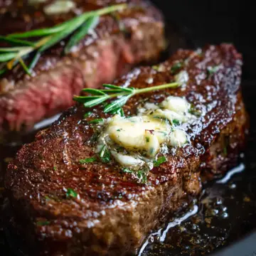 Pan-Seared Steak with Garlic Butter