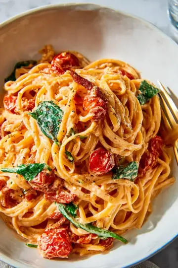 Super Easy Creamy Tomato Pasta