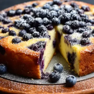 Lemon Blueberry Ricotta Cake
