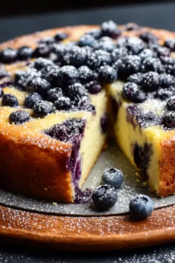 Lemon Blueberry Ricotta Cake