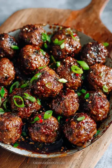 Easy Mongolian Meatballs