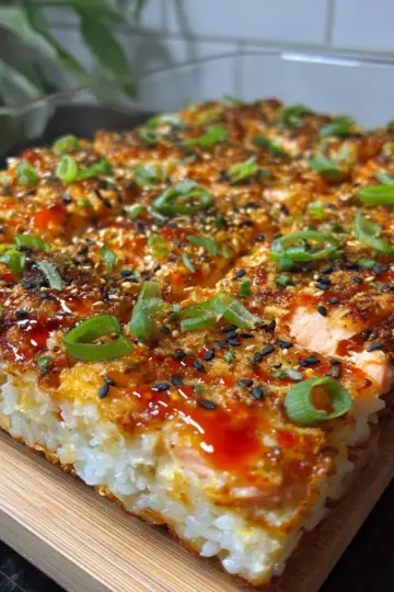 Salmon Sushi Bake