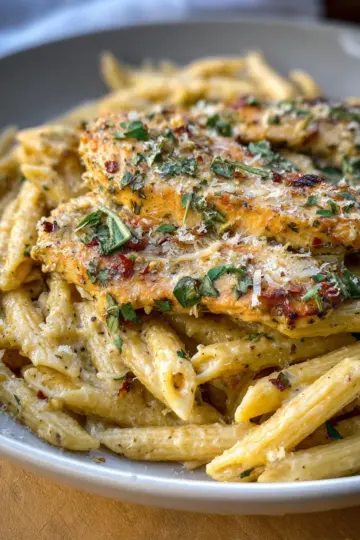 Garlic Parmesan Chicken and Pasta