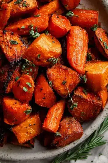 Roasted Sweet Potatoes & Carrots