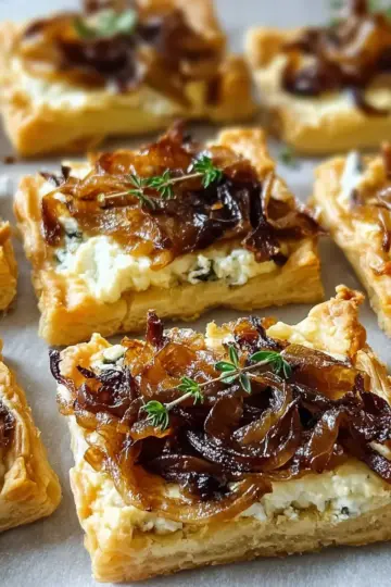 Caramelized Onion and Goat Cheese Tartlets Recipe
