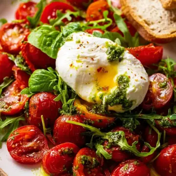Bursty Tomato Burrata Salad