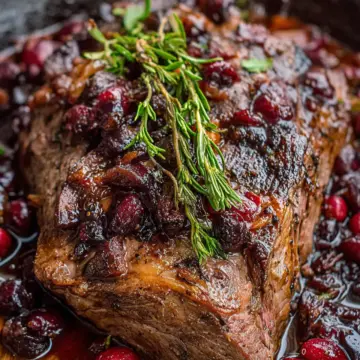 Cranberry Balsamic Roast Beef