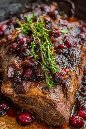 Cranberry Balsamic Roast Beef