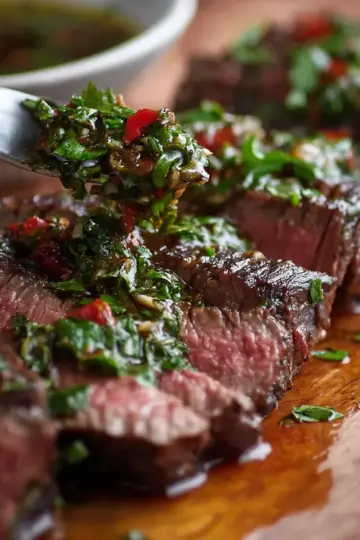 Skirt Steak with Chimichurri Sauce