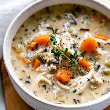 Slow Cooker Chicken Wild Rice Soup