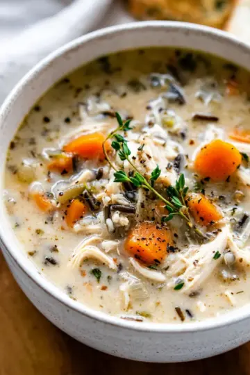 Slow Cooker Chicken Wild Rice Soup