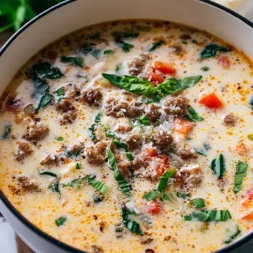 Creamy Parmesan Italian Sausage Soup