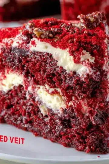 Red Velvet Earthquake Cake