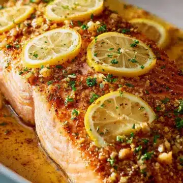 Baked Lemon Garlic Salmon