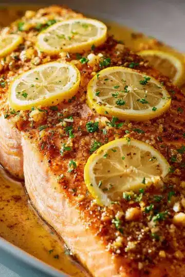 Baked Lemon Garlic Salmon