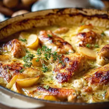 French Chicken Casserole a la Normande
