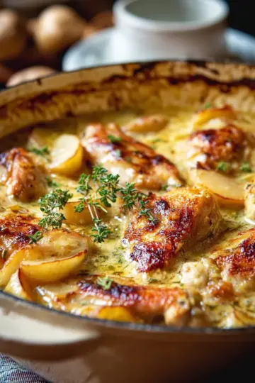 French Chicken Casserole a la Normande