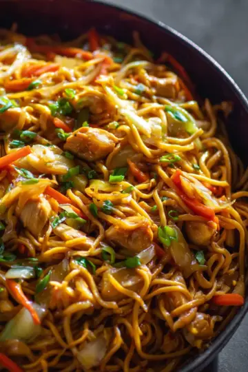 Chicken Chow Mein with Best Chow Mein Sauce