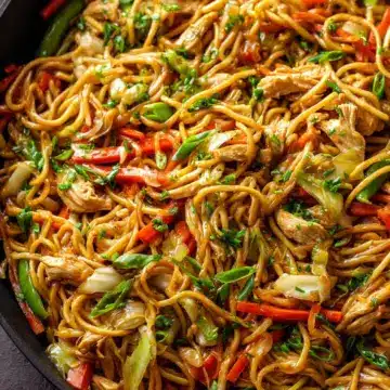 Chicken Chow Mein with Best Chow Mein Sauce