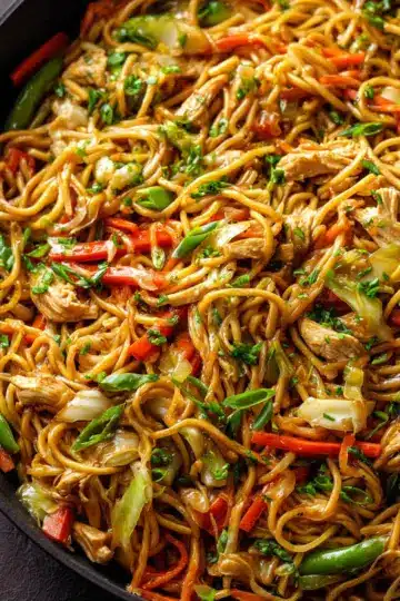 Chicken Chow Mein with Best Chow Mein Sauce