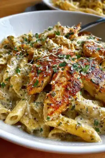 Garlic Parmesan Chicken and Pasta