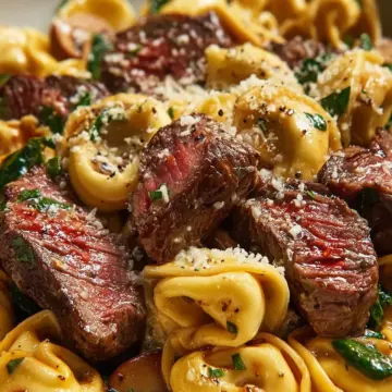 Creamy One-Pan Steak Bite Tortellini